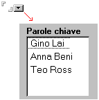 Lista in finestra